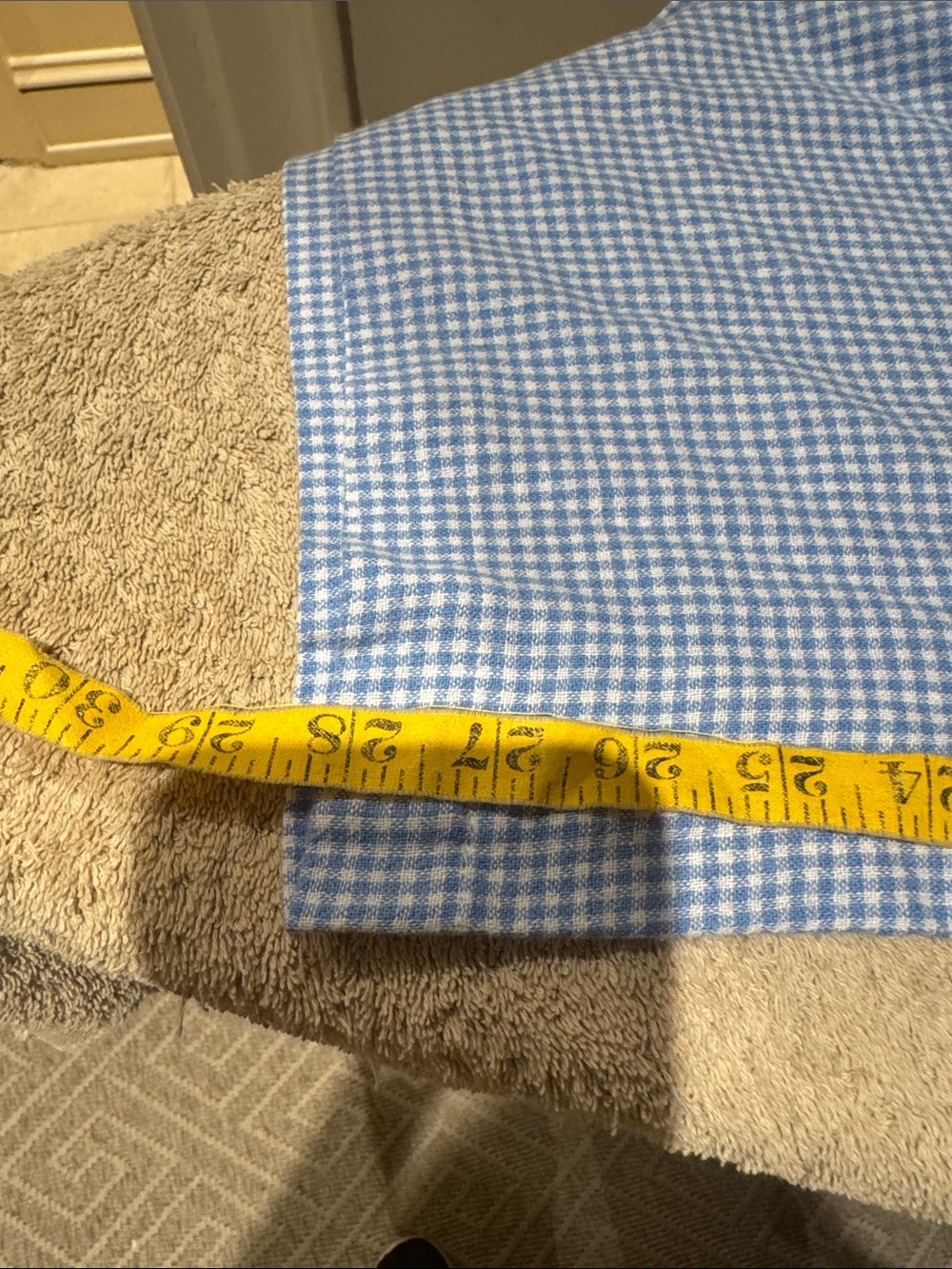 Eberjey Light Blue Gingham pijama set - Picture 7 of 10